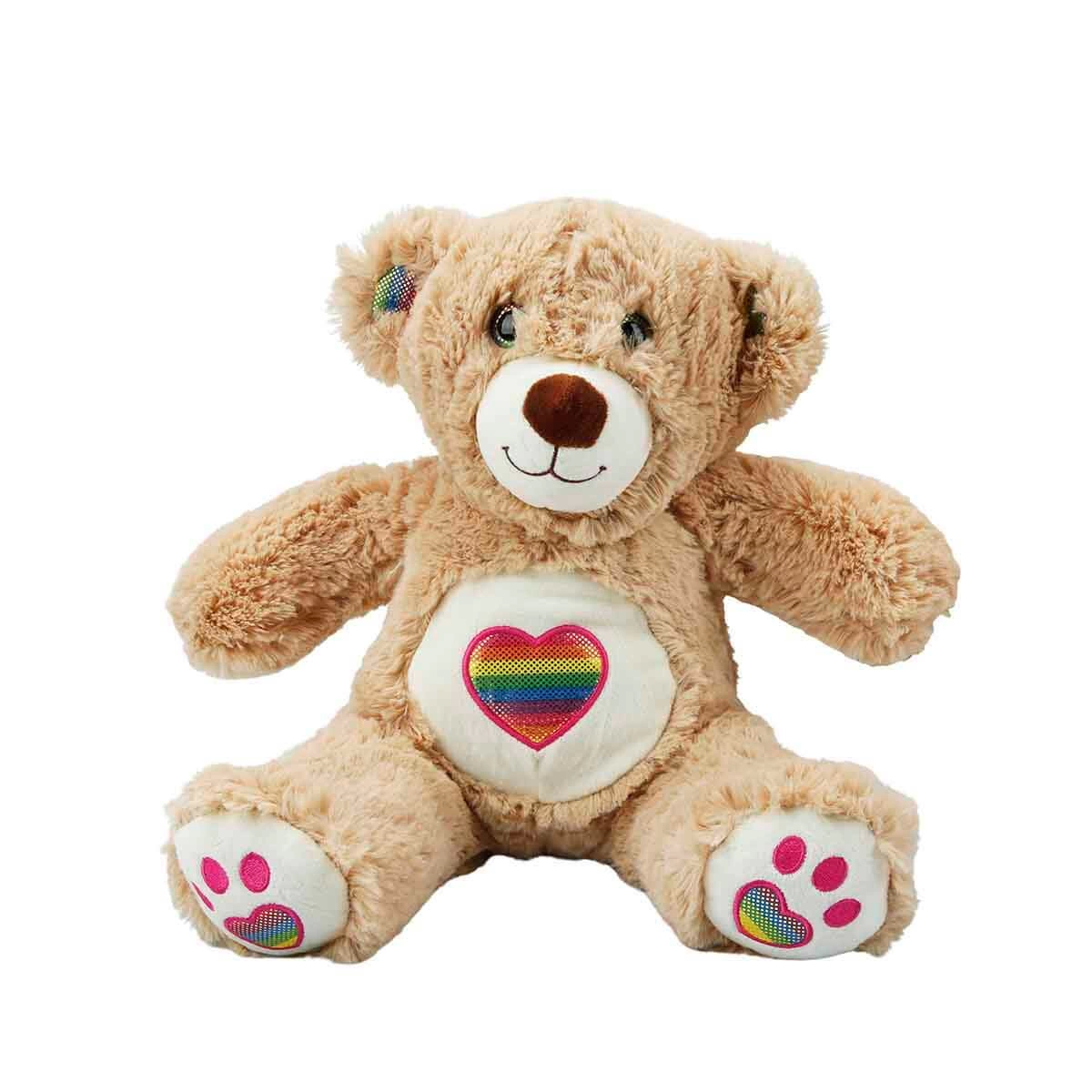 Rainbow Heart Plush Bear 30 cm-1
