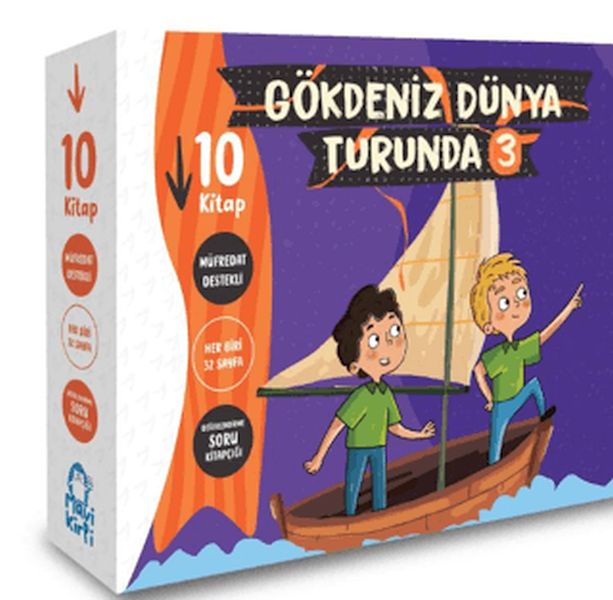 Gökdeniz Dünya Turunda 3 - 2. Sınıf Hikaye Seti (10 Kitap)-zoom-