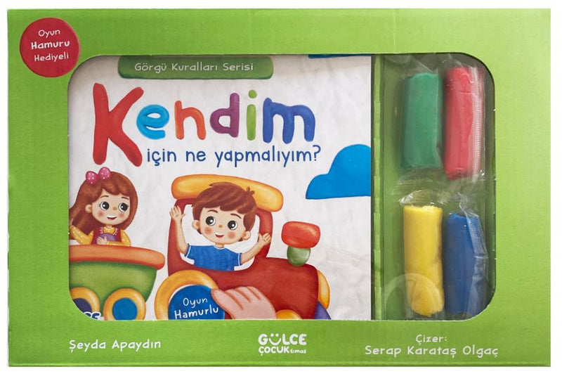Kendim İçin Ne Yapmalıyım? - Görgü Kuralları Serisi - Oyun Hamurlu Kitap Seti-zoom-