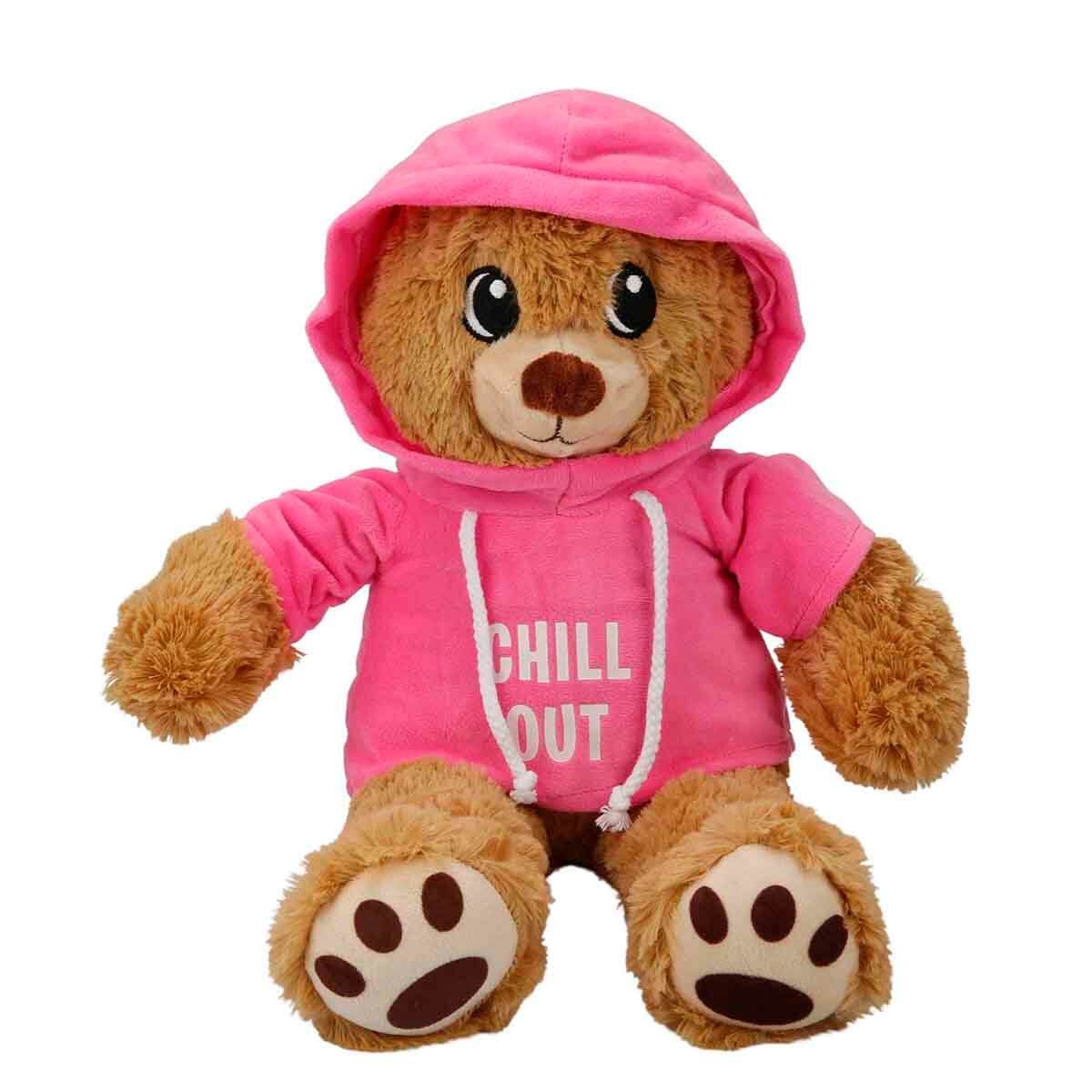 Hooded Plush Bear 30 cm.-zoom-4