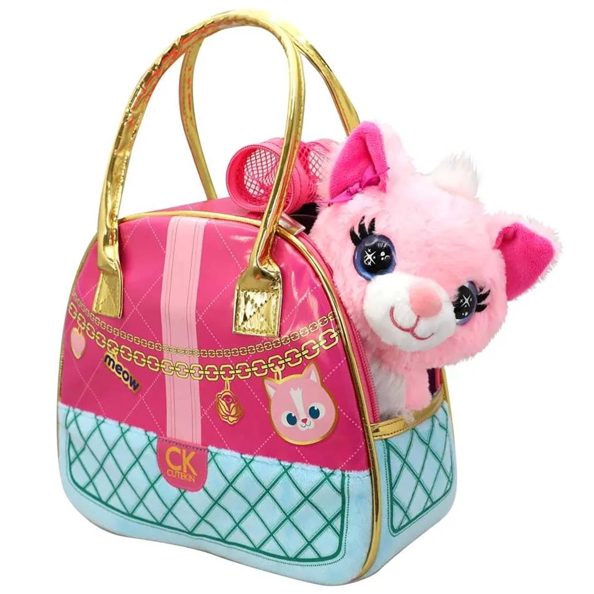 Plush Cat with Toy Bag-1