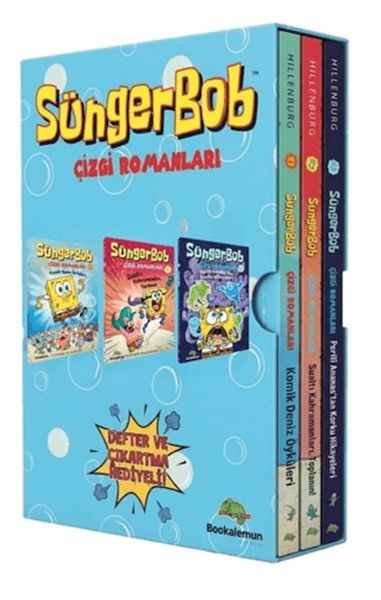 Süngerbob Çizgi Romanları- 3 Kitap Kutulu Set-zoom-