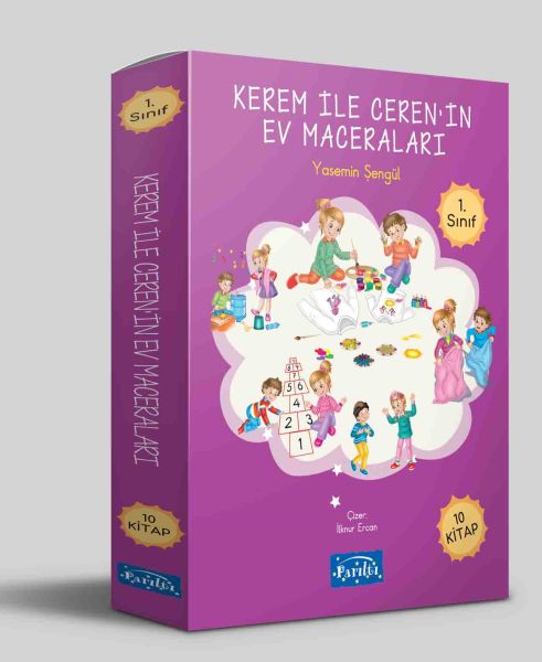 Kerem ile Ceren’in Ev Maceraları 10 Kitap Set-zoom-