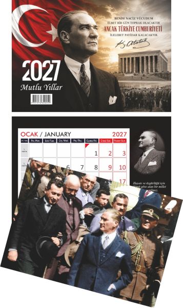 Üçgen Masa Takvimi Atatürk 2027-zoom-