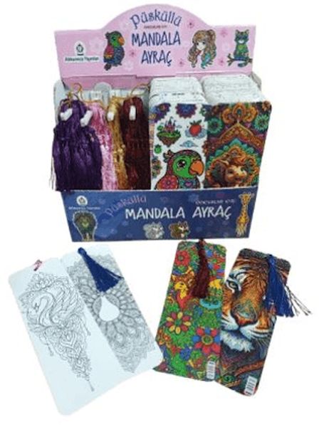 Püsküllü Mandala Ayraç Çocuklar İçin (400'lü Set)-zoom-