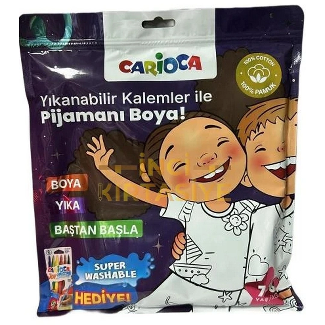 Kalem Hediyeli Boyanabilir Pijama 7-8 Yaş-1