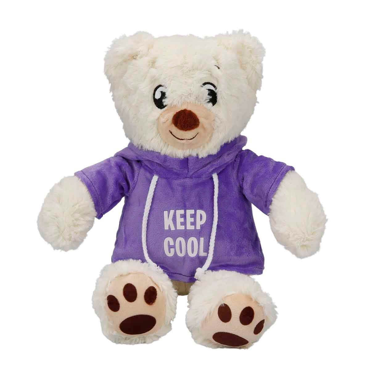 Hooded Plush Bear 30 cm.-1