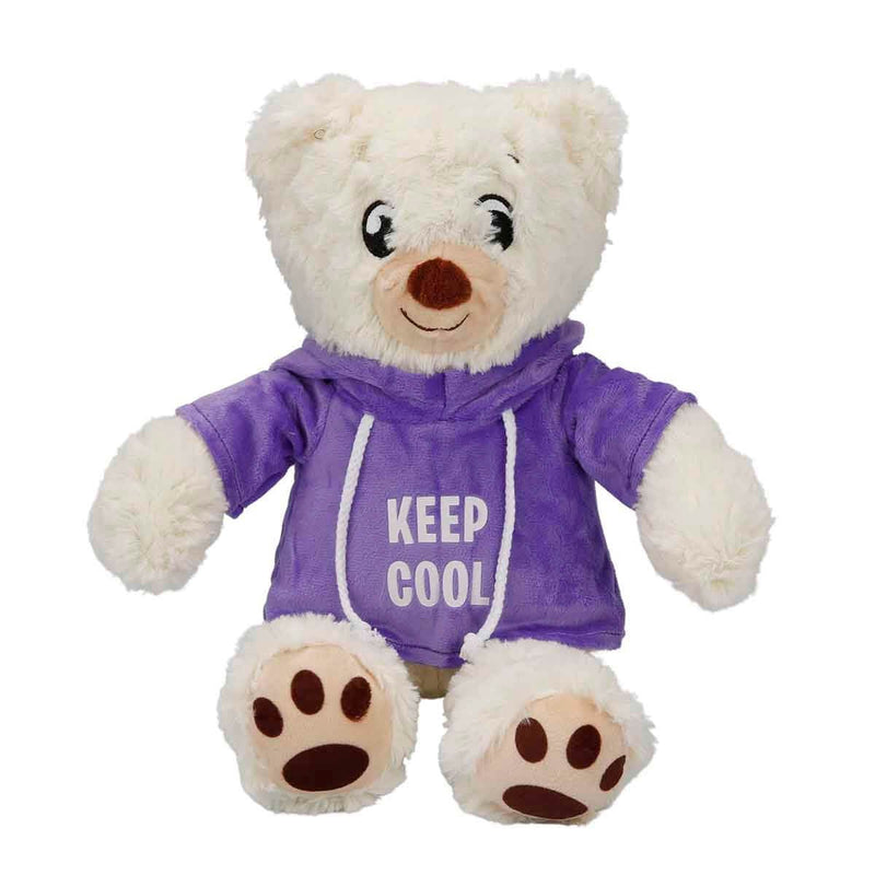 Hooded Plush Bear 30 cm.-zoom-