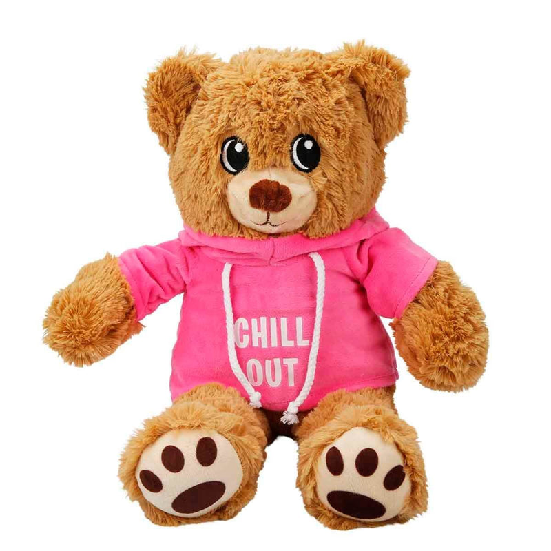 Hooded Plush Bear 30 cm.-zoom-
