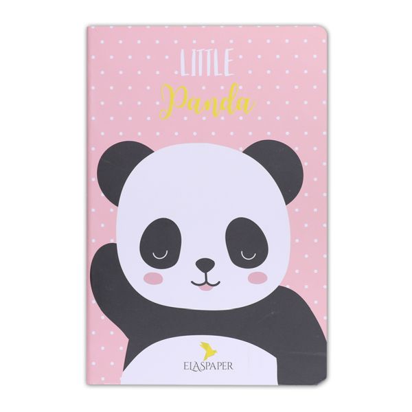 Panda Little Pembe Defter-zoom-