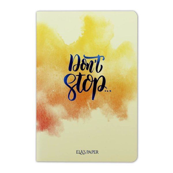 Watercolor Don’t Stop - Defter-zoom-