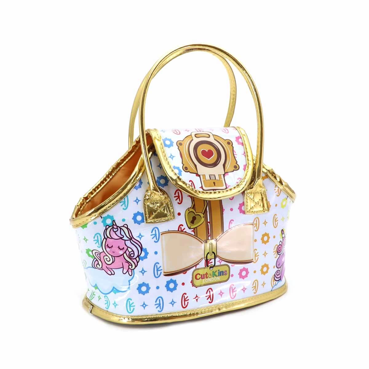 Cutekins Plush Unicorn Lou Lou with Carrying Bag-5
