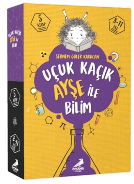 Uçuk Kaçık Ayşe ile Bilim - 5 kitap Takım-zoom-