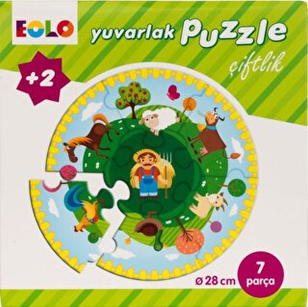 Yuvarlak Puzzle-Çiftlik-zoom-