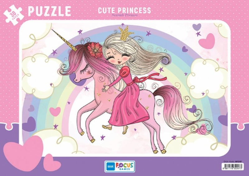 Blue Focus Cute Princess (Sevimli Prenses) - Puzzle 30 Parça-zoom-