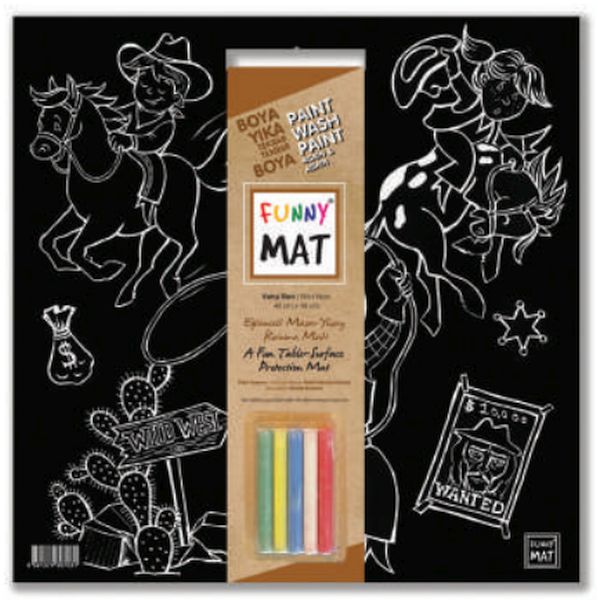 Funny Mat - Vahşi Batı 40x40cm-zoom-