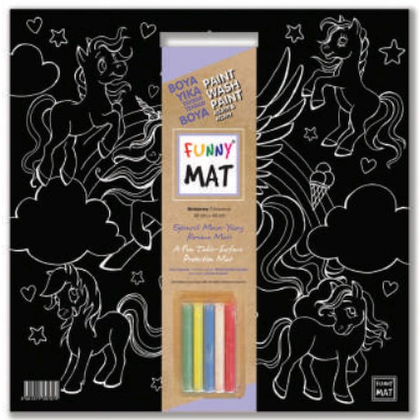 Funny Mat - Unıcorn 40x40cm-zoom-