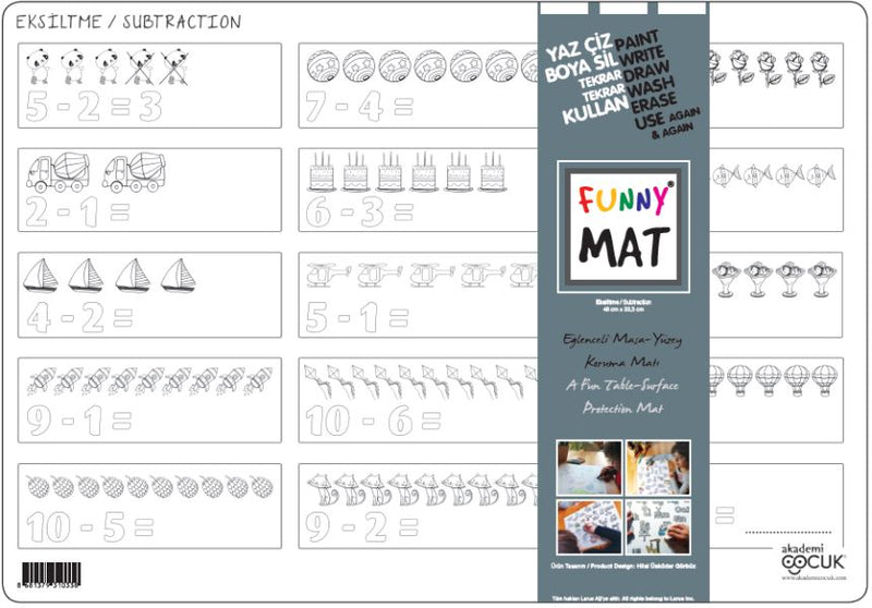 Funny Mat - Eksiltme 33,5x48cm-zoom-