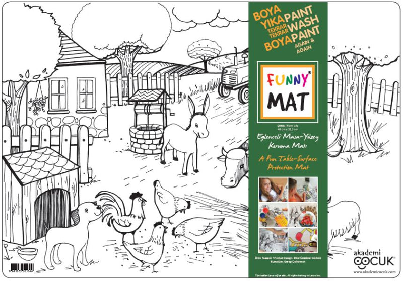 Funny Mat - Çiftlik - 33,5x48cm-zoom-