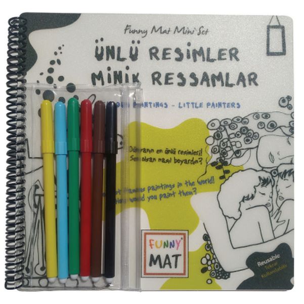 Ünlü Resimler Minik Ressamlar - Funny Mat Mini Set (Aktivite Seti)-zoom-