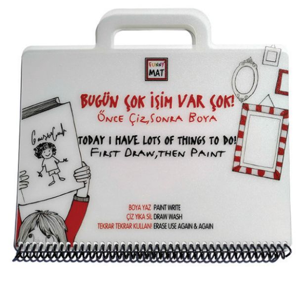 Funny Mat Mini Set - Bugün Çok İşim Var Çok!-zoom-