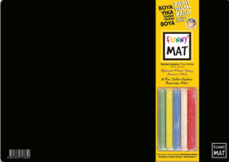Funny Mat Black (Tebeşirli) Serbest Çalışma 25X35Cm-zoom-