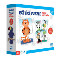 Eğitici Puzzle - Neşeli Hayvanlar