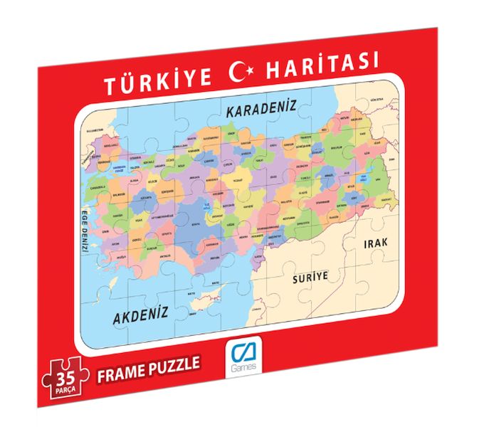 Türkiye Haritası Frame Puzzle-35-zoom-