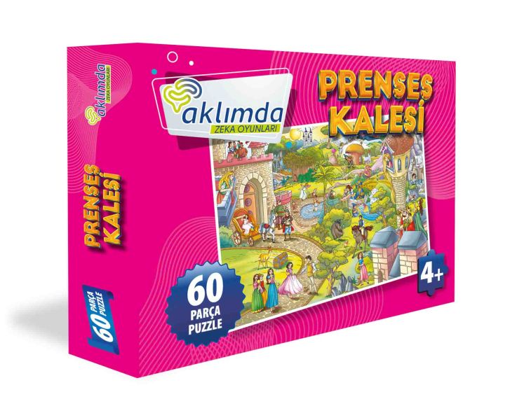 60 Parça Puzzle Prenses Kalesi-zoom-