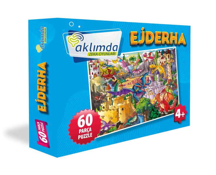 60 Parça Puzzle Ejderha-zoom-