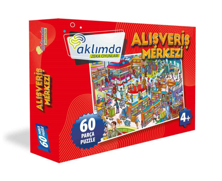 60 Parça Puzzle Alışveriş Merkezi-zoom-
