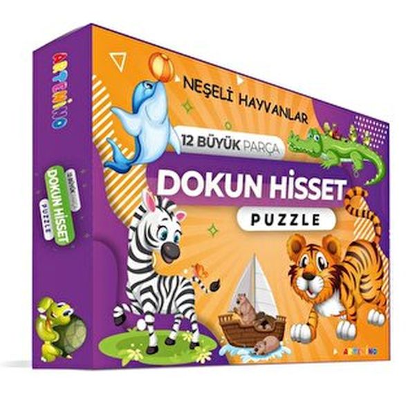 Neşeli Hayvanlar - Dokun Ve Hisset Puzzle-zoom-