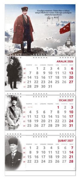 2027 Atatürk Gemici Duvar Takvimi - Sakarya-zoom-