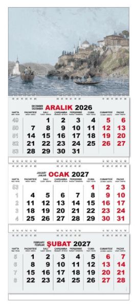 2027 Gemici Duvar Takvimi - Sandal Sefası-zoom-