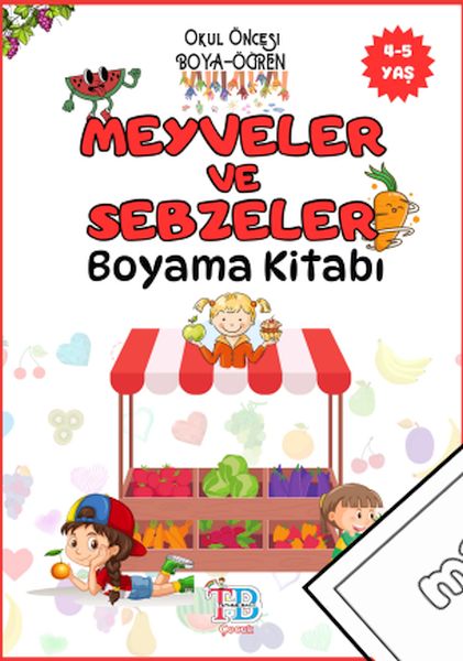 Meyveler ve Sebzeler Boyama Kitabı-zoom-