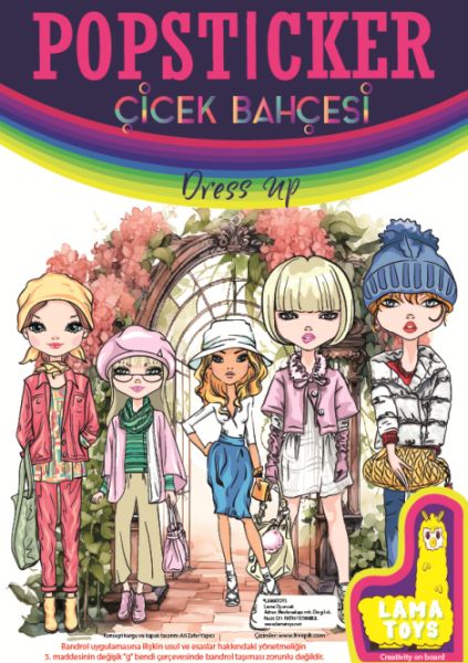 Çiçek Bahçesi Boyama Kitabı Popsticker-zoom-