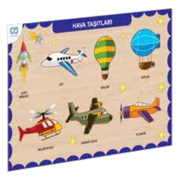 Ahşap Hava Taşıtları Eğitici Set