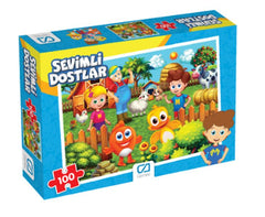 Sevimli Dostlar Puzzle 100