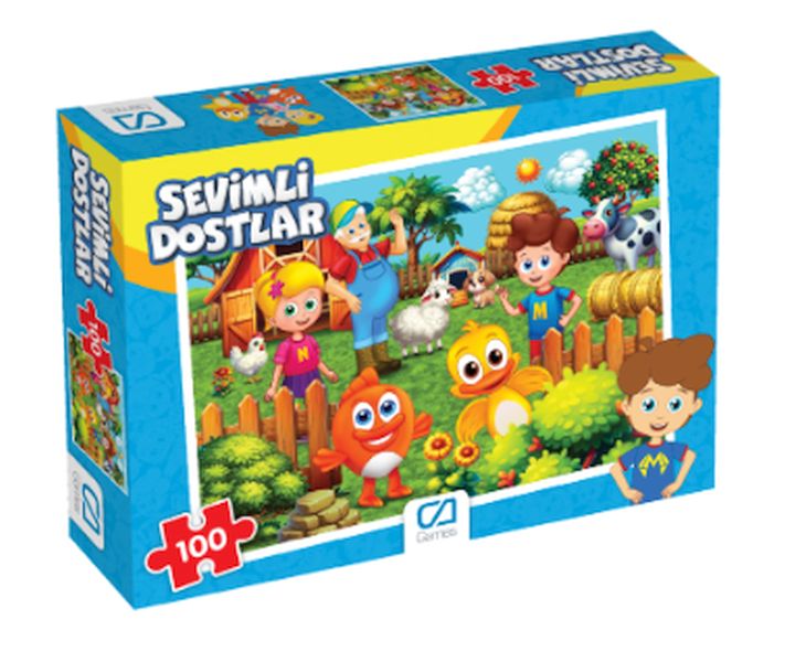 Sevimli Dostlar Puzzle 100