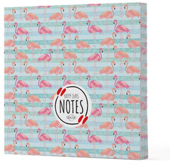 Flamingo 1 - Çizgisiz Yan Boyamalı Defter
