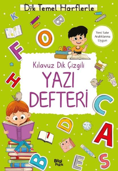 Kılavuz Dik Çizgili Yazı Defteri (Büyük Boy)-zoom-