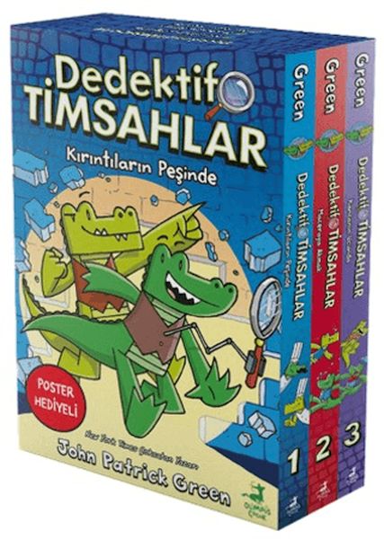 Dedektif Timsahlar 3 Kitaplık Kutulu Set (1-2-3)-zoom-