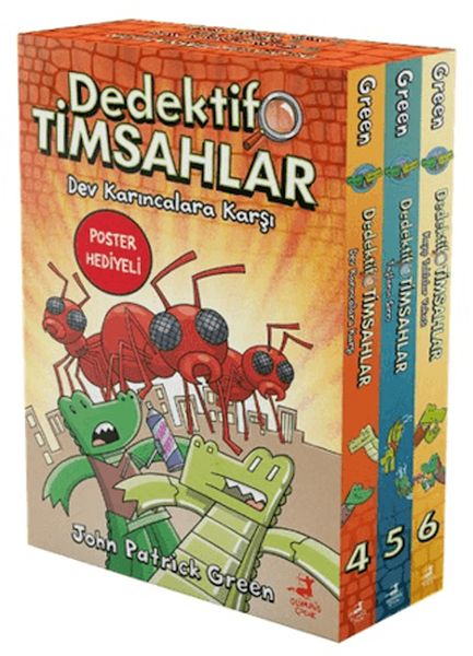 Dedektif Timsahlar 3 Kitaplık Kutulu Set (4-5-6)-zoom-