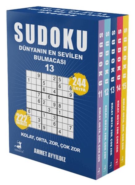 Sudoku Dünyanın En Sevilen Bulmacası 5 Kitap Set-zoom-