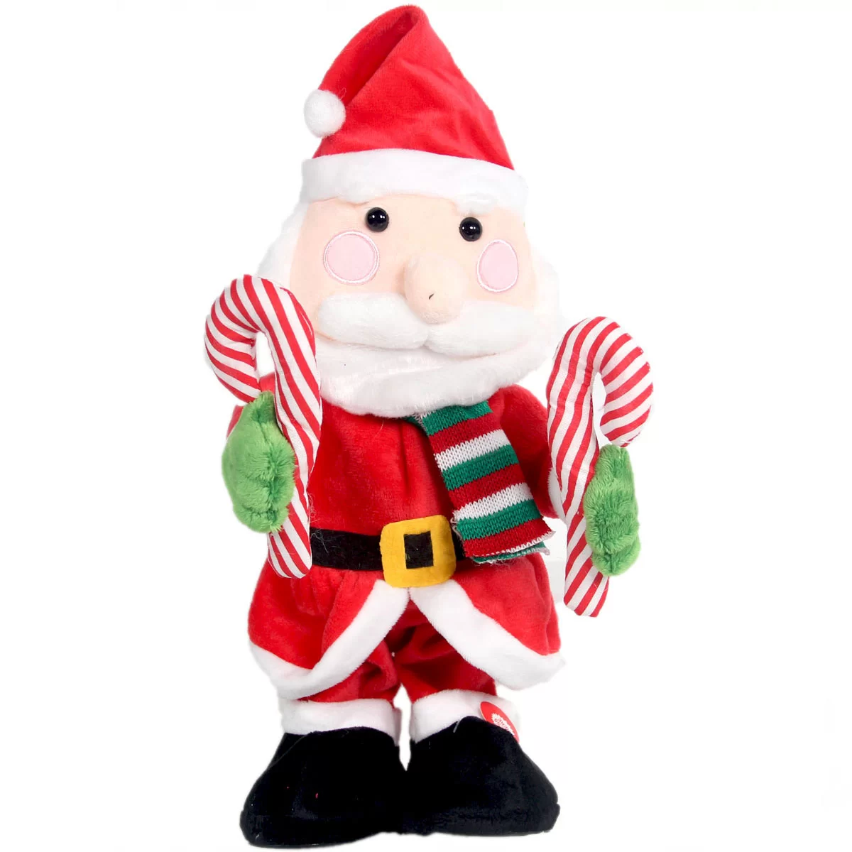 Christmas Dancing Plush Battery Operated Santa Claus with Cane-zoom-3