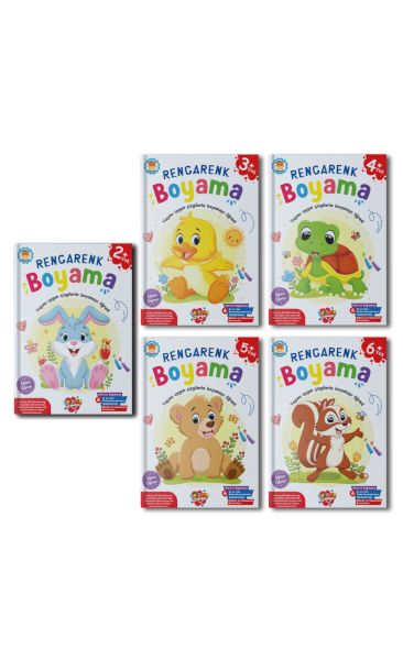 Rengarenk Boyama 10 set+1 set (55 Kitap)-zoom-