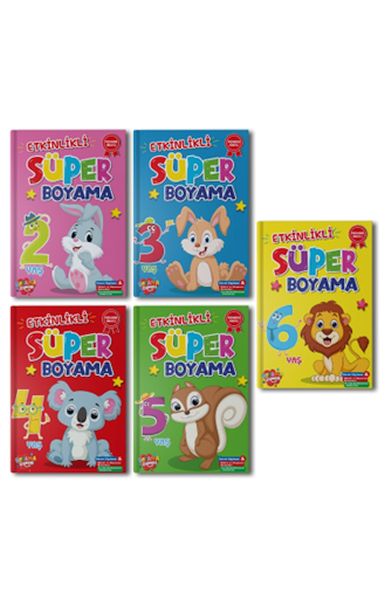 Süper Boyama 10 set+1 Set (55 Kitap)-zoom-
