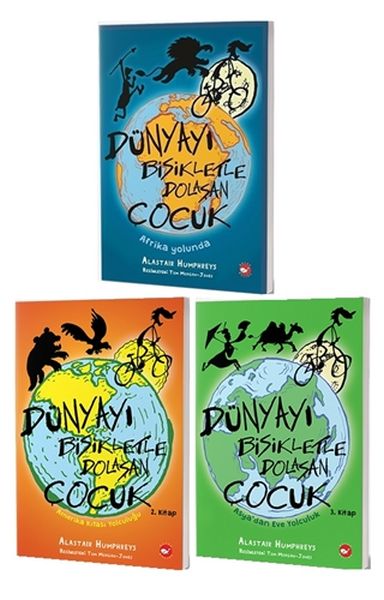 Dünyayı Bisikletle Dolaşan Çocuk Seti (3 Kitap Takım)-zoom-