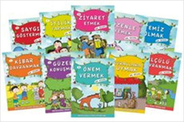 Masallarla Görgü Kuralları - Set ( 10 Kitap )-zoom-