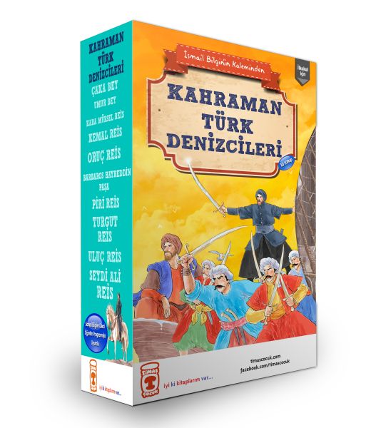 Kahraman Türk Denizciler Seti (10 Kitap)-zoom-